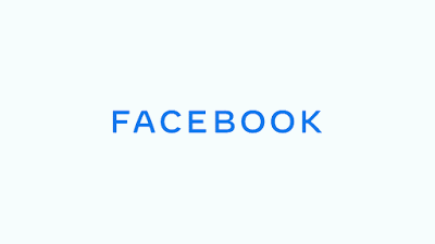 New facebook logo - FACEBOOK in caps lock and the colours of the logo changing from the Facebook blue, to Instagram shading of yellow to pink and finally bright green like Whatsapp