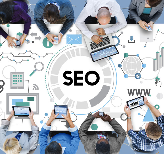 SEO: Searching engine optimisation local seo marketing concept image﻿
