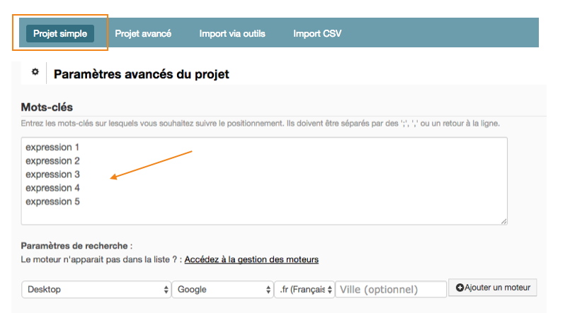parametre-avances-projet